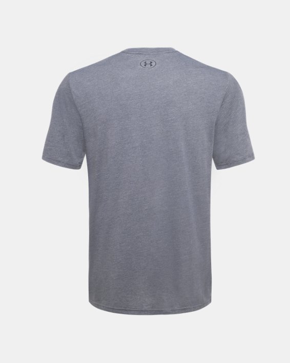Men's UA Wordmark Stripe T-Shirt in Gray image number 5